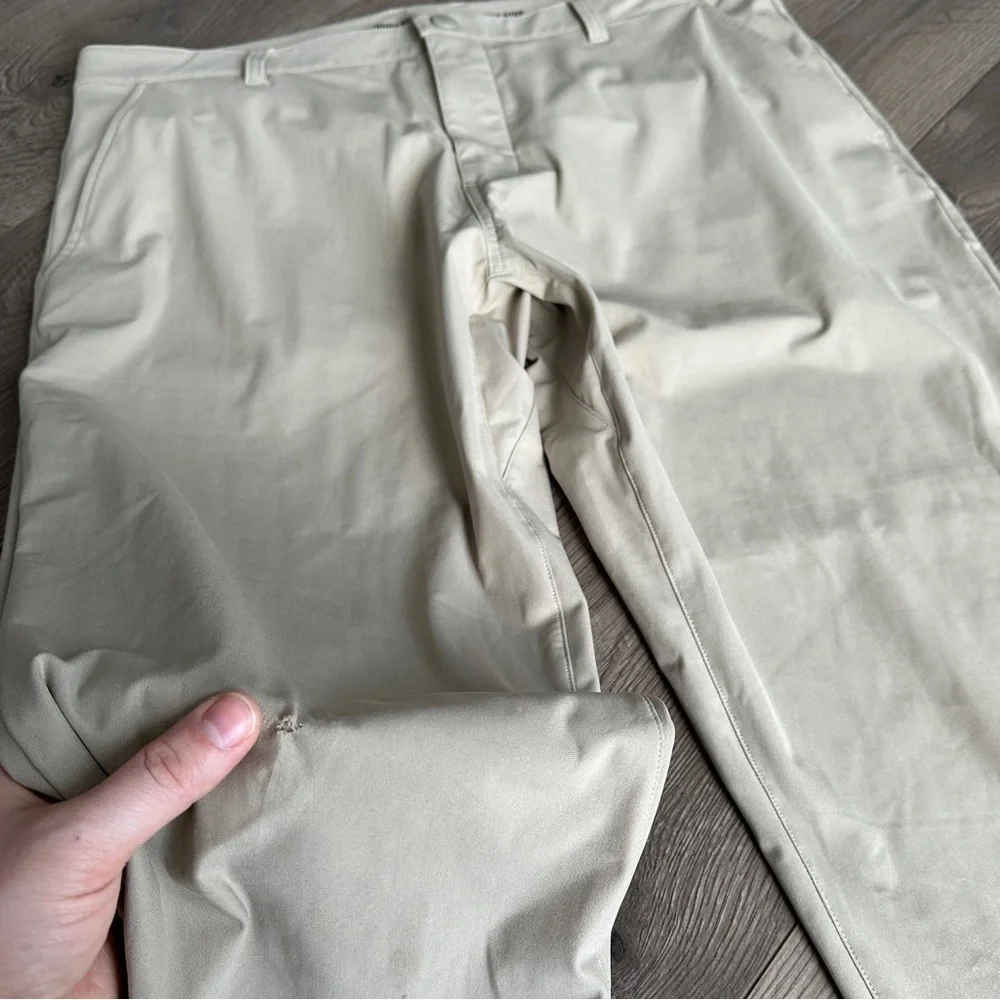 RHONE XXX COMMUTER Men's Cream Pant Chinos size 36x33